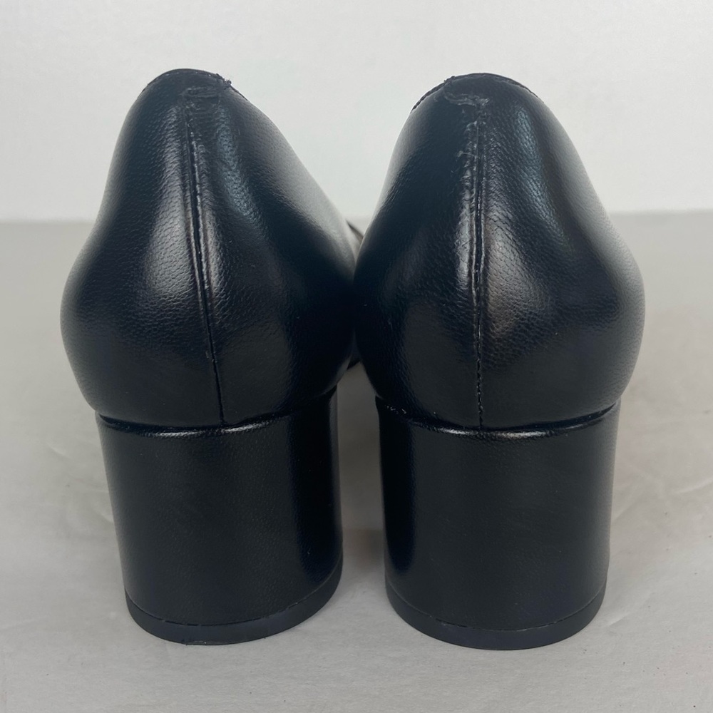 Cole Haan Grand Pumps Women's Heels Size 7.5 Black Career Preppy Block Heels - Picture 5 of 8